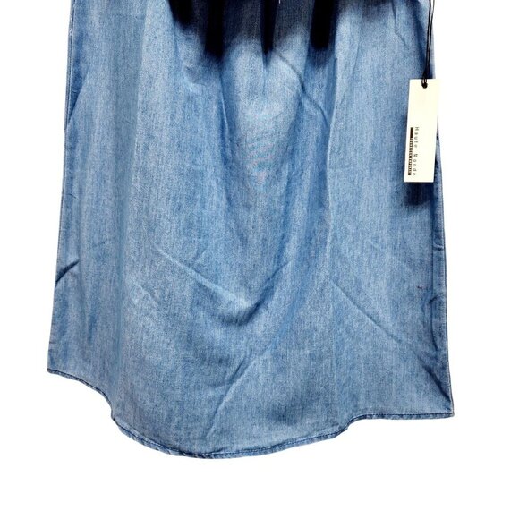 Blue Off-Shoulder Womens Embroidered dress Monde Size S - Picture 7 of 10